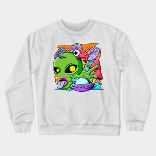 Alien mushroom Crewneck Sweatshirt